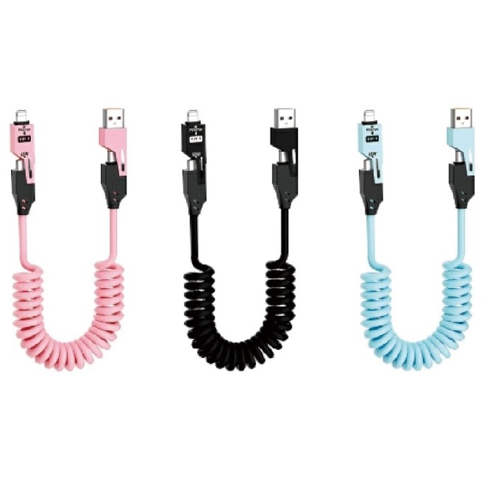 4in1 スプリング充電ケーブル