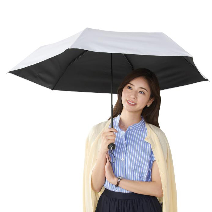99％遮蔽遮光全天候折りたたみ傘 ホワイト