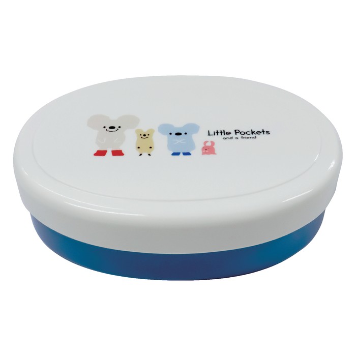 Little Pockets 小判形お弁当箱 ブルー