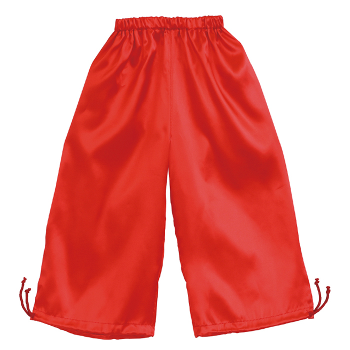 ソフトサテンズボン 裾絞り付 Ｊ 赤