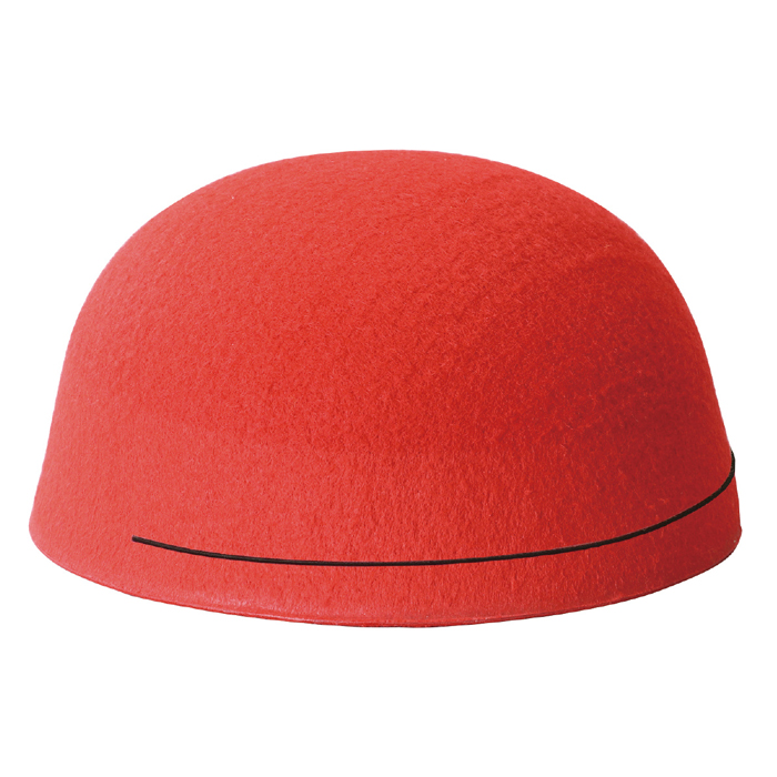 フェルト帽子 赤