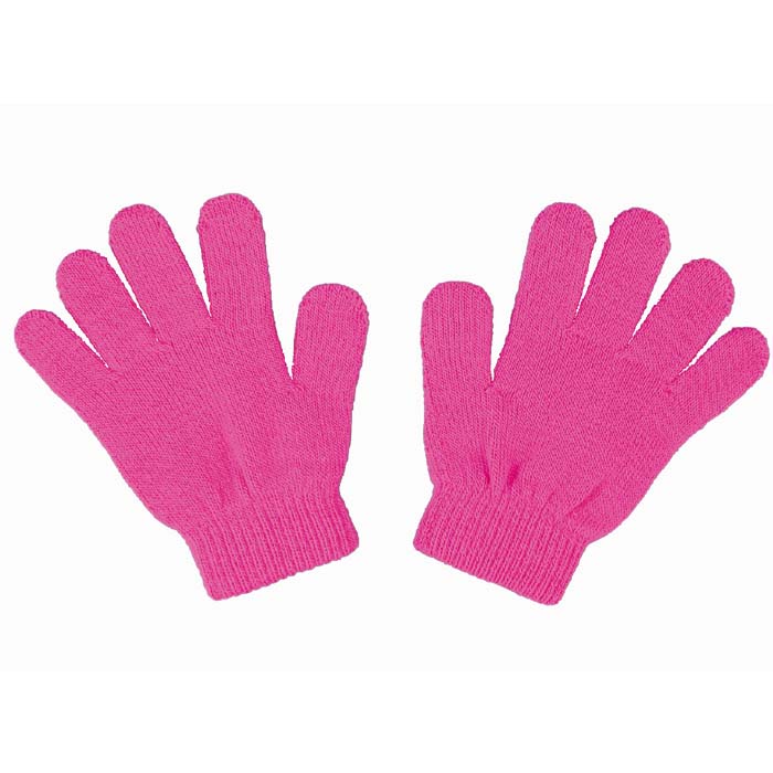 カラーのびのび手袋 蛍光ピンク