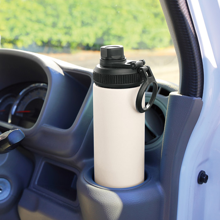 ウェルフ 直飲み真空ステンレスボトル 650ml ホワイト 