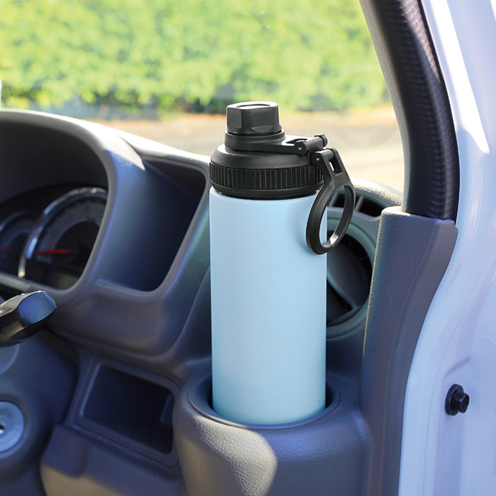 ウェルフ 直飲み真空ステンレスボトル 650ml ブルー 