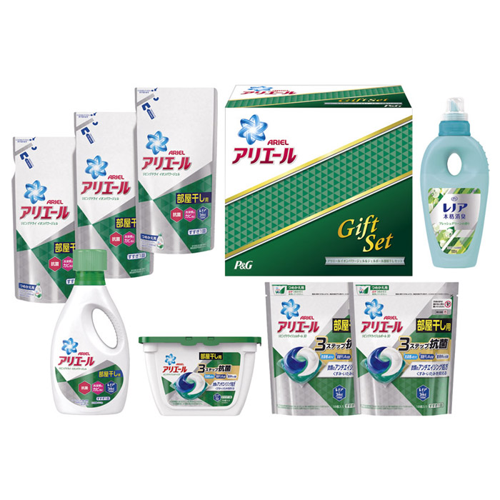 P＆G アリエール イオンパワージェル＆ジェルボール部屋干しセット