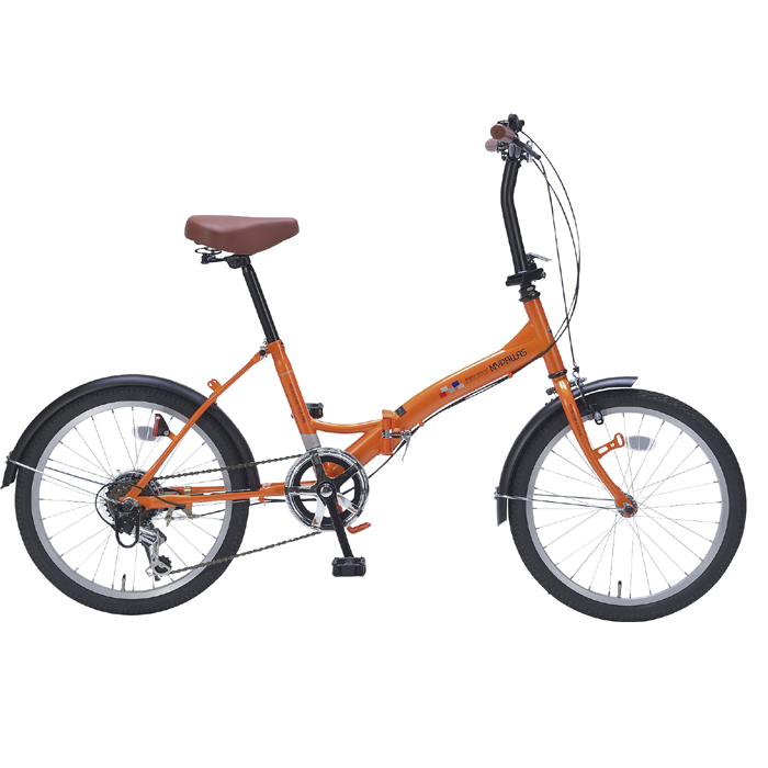 マイパラス 折畳自転車20インチ6ギア オレンジ
