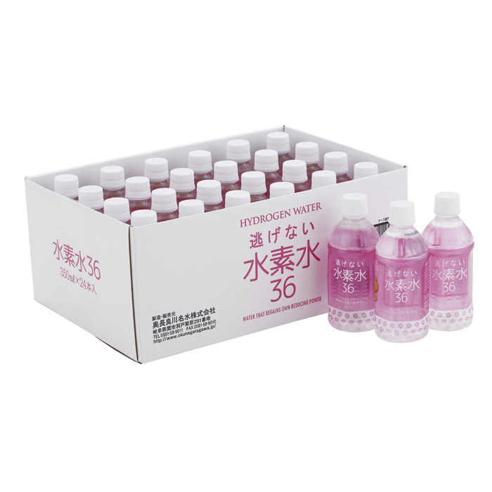 高賀の森水 水素水36 350ml×24本 ピンク        