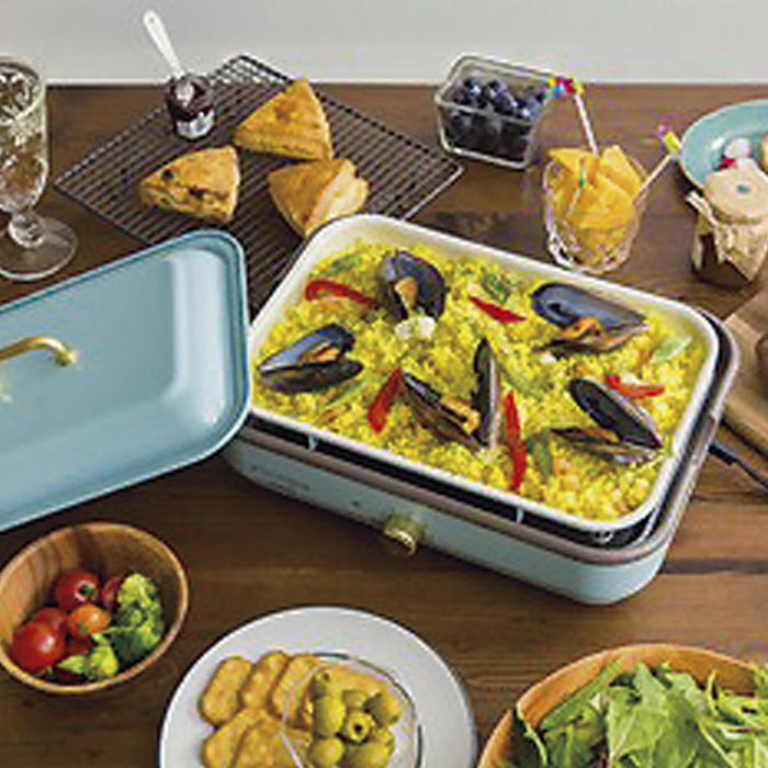 アイリスオーヤマ リコパミニホットプレート アッシュブルー の商品詳細｜販促品・景品・ノベルティ特価市 名入れ・包装も充実!