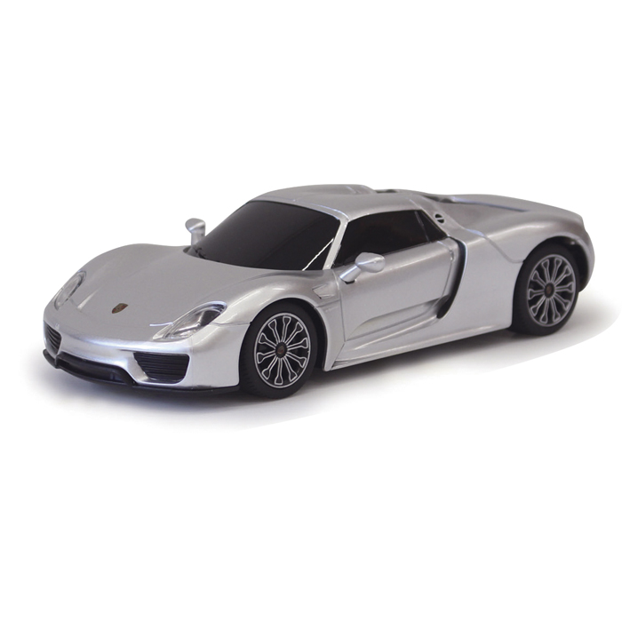 ポルシェ918RCカー 1/24スケール シルバー                   