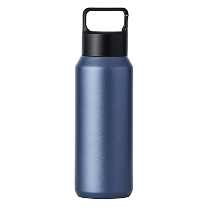 真空ステンレス炭酸ボトル 600ml ネイビー 