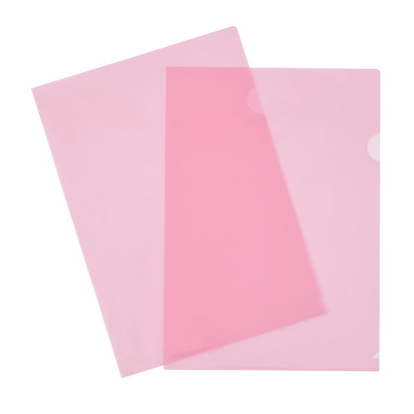 A4オリジナルクリアファイル ピンク 1色箔押し お買得1,000枚セット