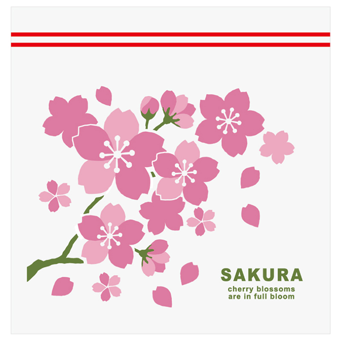 さくらさく ジッパーバッグ 8枚入 