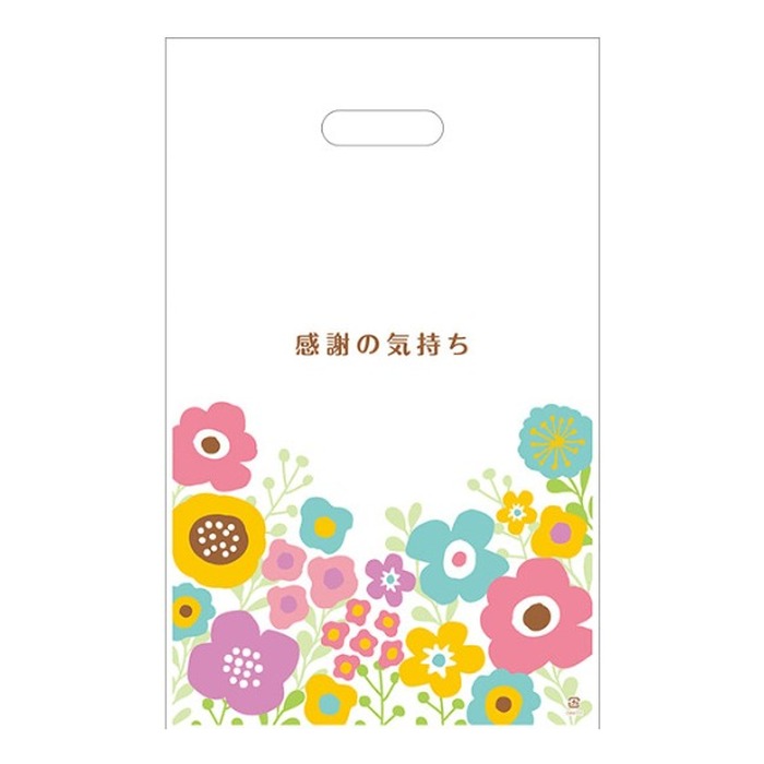 感謝の気持ちです 小判抜き手提げ袋 50枚入
