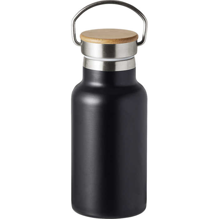 ウッドキャップ・ステンレスボトル 350ml マットブラック