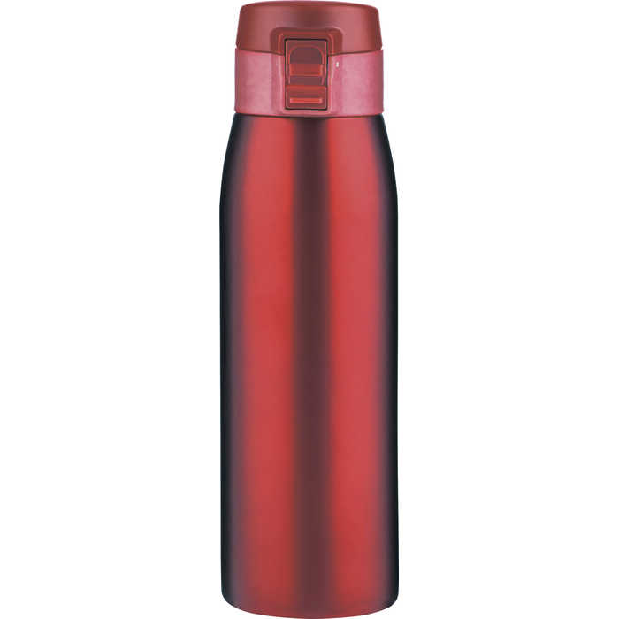真空二重ワンタッチボトル 500ml 赤