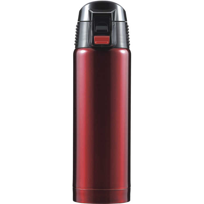 ジール 真空二重断熱構造ワンタッチ式マグボトル 500ml レッド