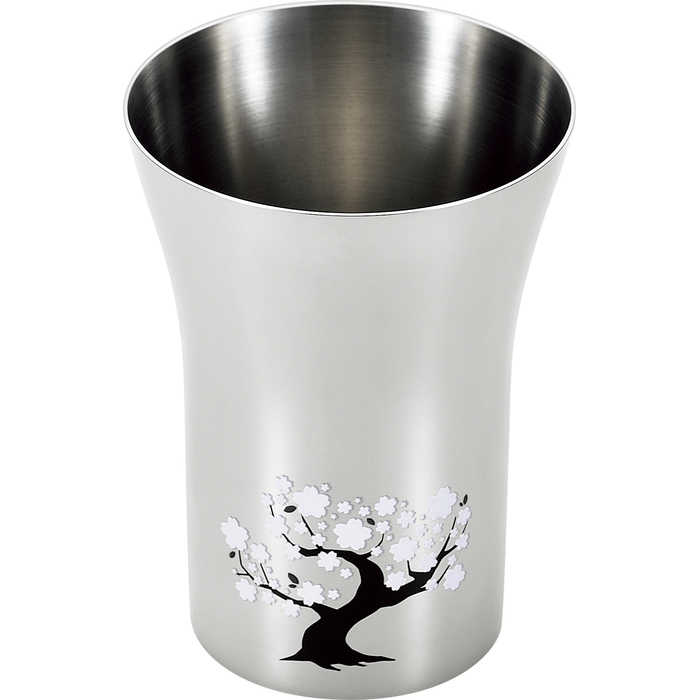 燕熟の技 感温ステンレスタンブラー 300ml 桜