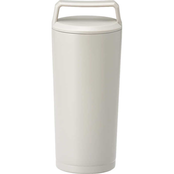 ハンドル付ステンレスタンブラー 360ml グレージュ