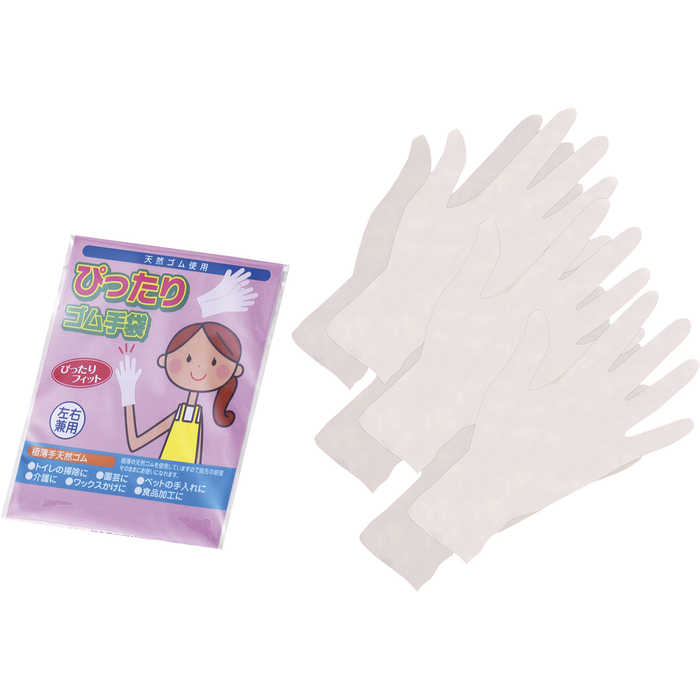 ぴったりゴム手袋6枚入