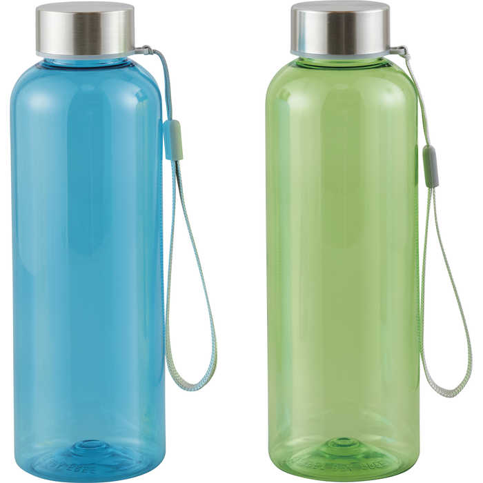 再生樹脂でできたクリアボトル500ml