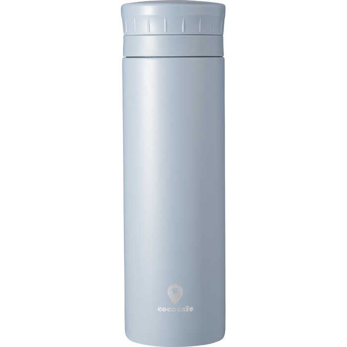 ココカフェ 真空二重マグ300ml スモークブルー