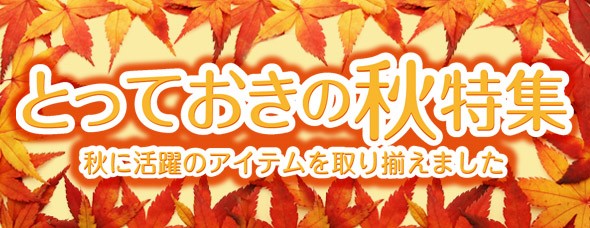 秋のおすすめグッズ大特集