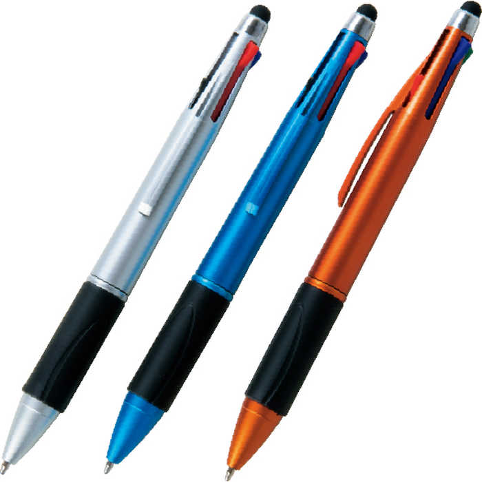 タッチペン付き4色ボールペン